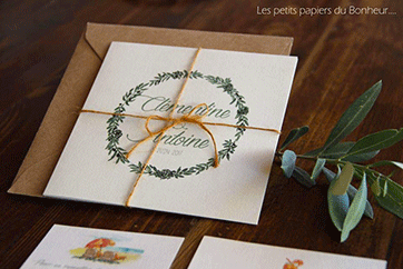 Papeterie de mariage, Les Petits Papiers Du Bonheur